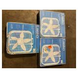 Lot of Lasko 20 in. 3 Speeds Box Fan in White with Save-Smart Technology for Energy Efficiency, Carry Handle   Customer Returns See Pictures