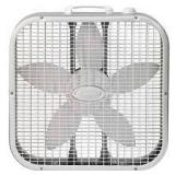 Lot of Lasko 20 in. 3 Speeds Box Fan in White with Save-Smart Technology for Energy Efficiency, Carry Handle   Customer Returns See Pictures