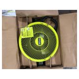 RYOBI ONE+ 18V Cordless Hybrid WHISPER SERIES 12 in. Misting Air Cannon Fan (Tool Only)  Customer Returns See Pictures
