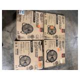 Lot of Commercial Electric 20 in. 3-Speed High Velocity Shroud Floor Fan    Customer Returns See Pictures