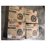 Lot of Commercial Electric 20 in. 3-Speed High Velocity Shroud Floor Fan    Customer Returns See Pictures