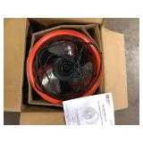 Commercial Electric 16 in. 3-Speed Drum Floor Fan in Orange High Velocity Turbo     Customer Returns See Pictures