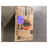 Commercial Electric 16 in. 3-Speed Drum Floor Fan in Orange High Velocity Turbo     Customer Returns See Pictures