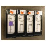 Lot of Glacier Bay Oswell 3-Piece Bath Hardware Set with Toilet Paper Holder, Hand Towel Holder, 24 in. Towel Bar in Brushed Nickel     Customer Returns See Pictures