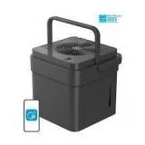 Midea 50 pt. Coverage Area 4,500 sq. ft Cube Dehumidifier in Gray with Pump ENERGY STAR Most Efficient for Basement or Bedroom  Customer Returns See Pictures