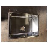 Elkay Crosstown 24 in. Undermount Single Bowl 18-Gauge Stainless Steel Kitchen Sink Only   Customer Returns See Pictures