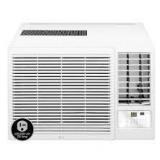 LG 12,200 BTU 230/208V Window Air Conditioner Cools 570 Sq. Ft. with Heater and Wi-Fi Enabled in White  Customer Returns See Pictures
