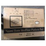MAYKOOSH Black, Foldable Metal Bed Frame, Twin, Platform Bed - Mattress Foundation - Box Spring Replacement   Customer Returns See Pictures