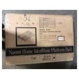 MAYKOOSH Black, Foldable Metal Bed Frame, Twin, Platform Bed - Mattress Foundation - Box Spring Replacement   Customer Returns See Pictures