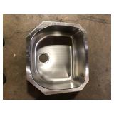 Elkay Signature Plus 24 in. Undermount Single Bowl 18-Gauge Stainless Steel Kitchen Sink Only Customer Returns See Pictures
