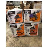 Lot of Assorted Wet/Dry Shop Vacs Various Models and Conditions  Customer Returns See Pictures