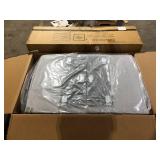 HOMESTOCK 42 in. Gray Tufted Velvet Twin Size 3-Seat Sleeper Sofa Bed Customer Returns See Pictures