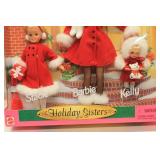 Mattel Holiday Sisters Gift Set featuring Barbie, Stacie, and Kelly Dolls