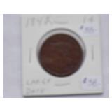 1842 Large Cent  Circulated Cent