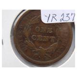 1842 Large Cent  Circulated Cent