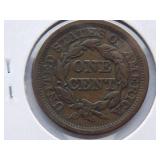 1845 Large Cent  Circulated Cent