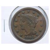 1845 Large Cent  Circulated Cent