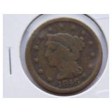 1846 Large Cent  Circulated Cent