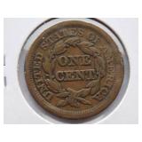 1853 Large Cent  Circulated