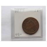 1855 Large Cent   Circulated