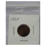 1865 Indian Cent  Circulated