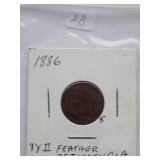 1886 Indian Cent Circulated