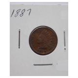 1887 Indian Cent Circulated