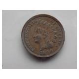 1887, 1889, 1890 Indian Cent, Circulated