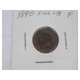 1887, 1890, 1891, 1892  Indian Cent, Circulated