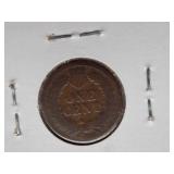 1887, 1890, 1891, 1892  Indian Cent, Circulated