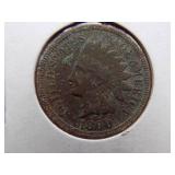 1887, 1890, 1891, 1892  Indian Cent, Circulated