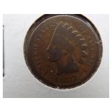 1887, 1890, 1891, 1892  Indian Cent, Circulated
