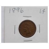 1893,1894, 1895, 1896 Indian Cent, Circulated