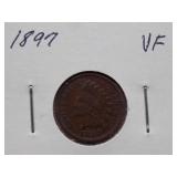 1893,1894, 1895, 1896 Indian Cent, Circulated