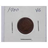1901, 1900, 1899, 1898, 1893, Indian Cent, Circulated