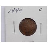 1901, 1900, 1899, 1898, 1893, Indian Cent, Circulated
