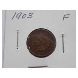1893,1901,1902, 1903, 1904, 1905, 1906, 1907  Indian Cent, Circulated
