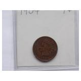 1893,1901,1902, 1903, 1904, 1905, 1906, 1907  Indian Cent, Circulated