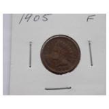 1893,1901,1902, 1903, 1904, 1905, 1906, 1907  Indian Cent, Circulated