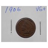 1893,1901,1902, 1903, 1904, 1905, 1906, 1907  Indian Cent, Circulated