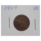 1893,1901,1902, 1903, 1904, 1905, 1906, 1907  Indian Cent, Circulated