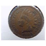 1900, 1901, 1902, 1903, Indian cent