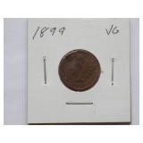 1900, 1901, 1902, 1903, Indian cent