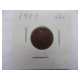 1900, 1901, 1902, 1903, Indian cent