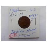 1900, 1901, 1902, 1903, Indian cent