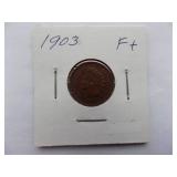 1900, 1901, 1902, 1903, Indian cent