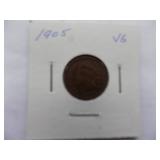1900, 1901, 1902, 1903, Indian cent