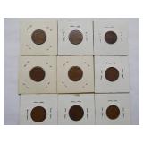 1910.1911.1911d, 1912,1912d,1913,1914,1916d,1916 Lincoln Pennies