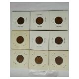 1910,1911,1912,1916,1917d, 1918s, 1919s,1920,1920d Lincoln Penny