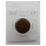 1868 2-cents